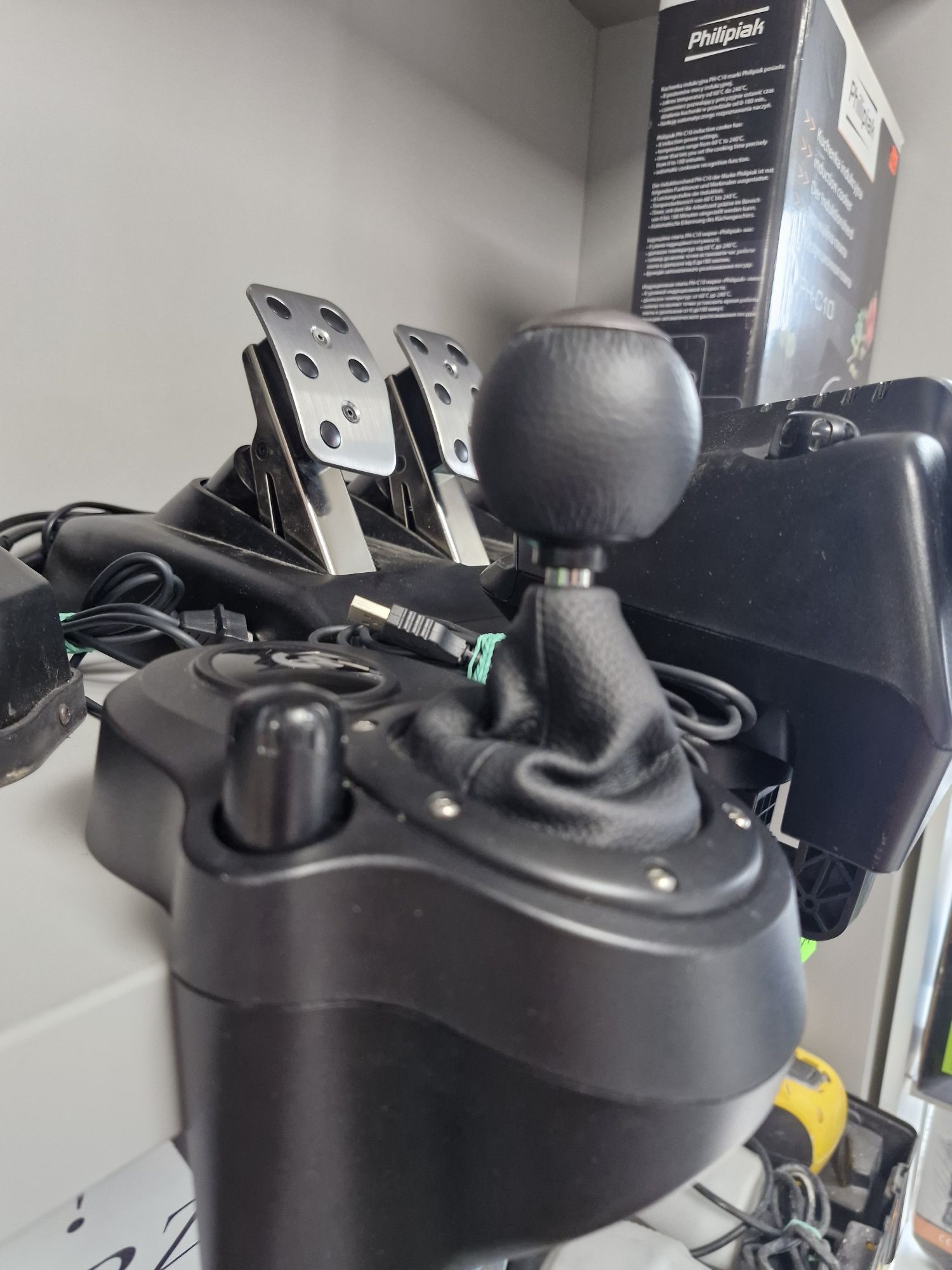 Kierownica logitech G920 + driving shifter. Komplet bdb