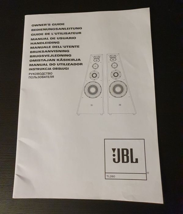Jbl TL 260 LIMITED EDITION potężne kolumny czarne piano black 38kg/ sz