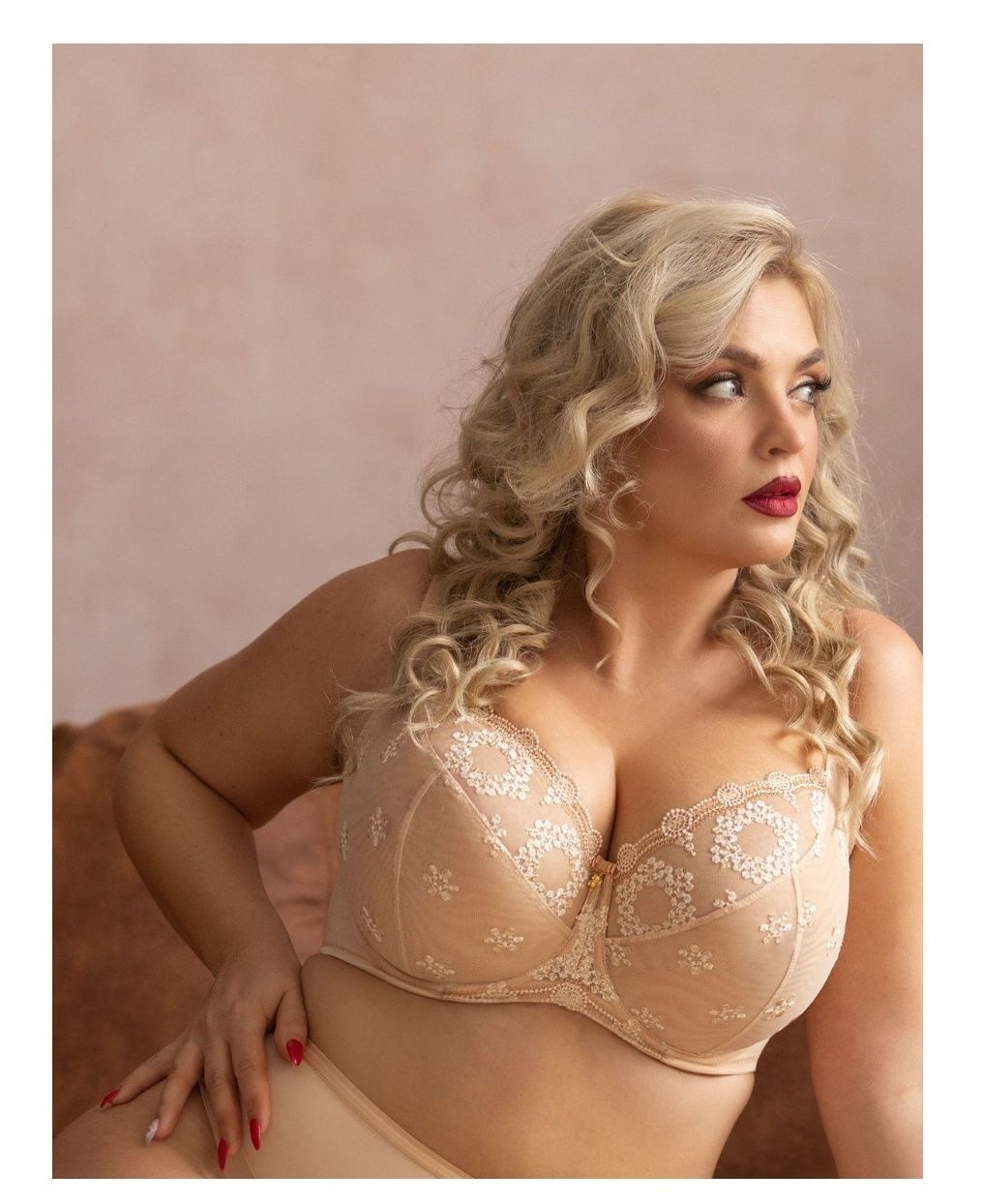 Biustonosz Krisline Fortuna soft 75J kawa beżowy