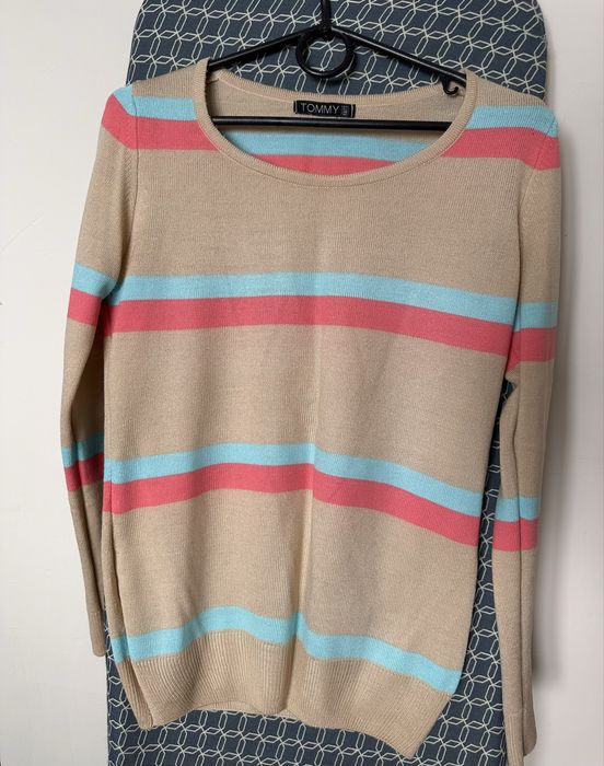 Смугастий светр з бавовний