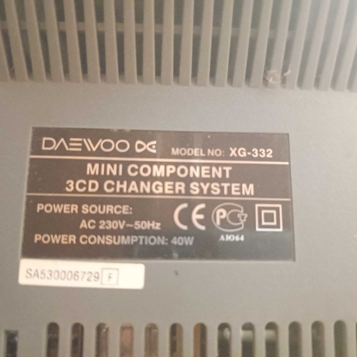 Музыкальный центр DAEWOO XG-332