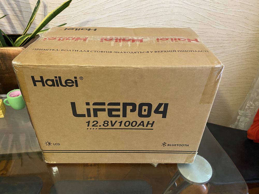 Акумулятор LiFePO4, 12v 100Ah, літій-залізо-фосфатний, преміум якість