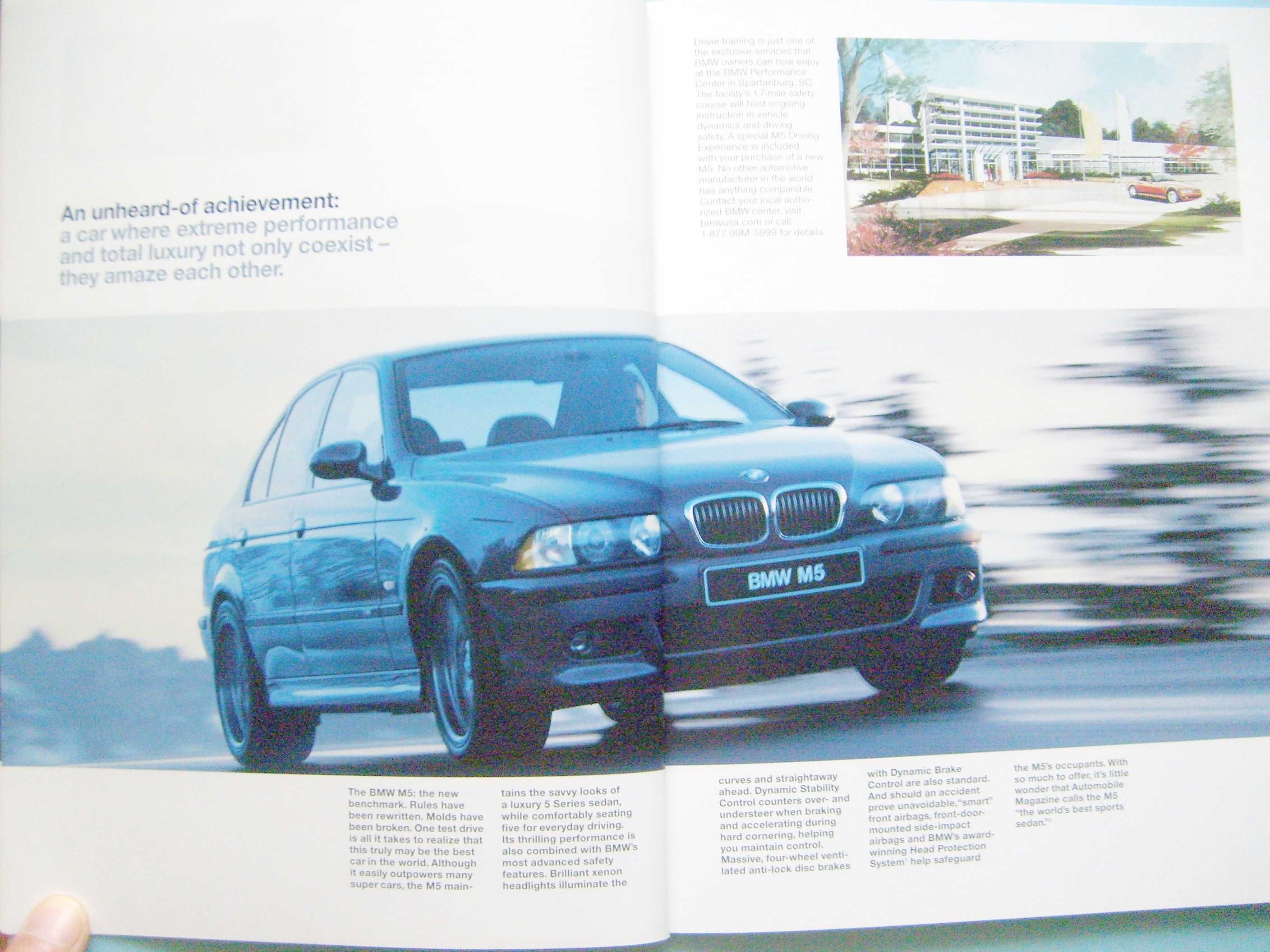 BMW M-Power 'Year 2000' North America * prospekt 48 str. M3 M5 M-Coupe