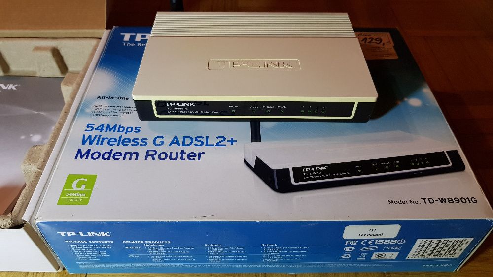 Router Linksys TD-W8901G używany przy Neostradzie