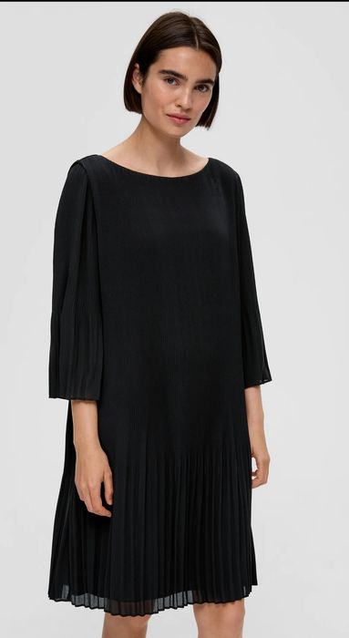 VRS Women extra zwiewna elegancka Sukienka granatowa rozm. 36 _ S