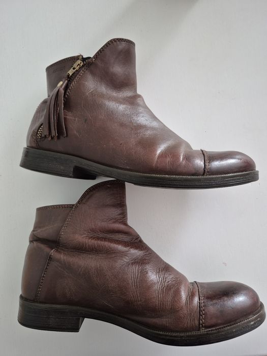 Geox 37 botki brązowe czekoladowe chwost