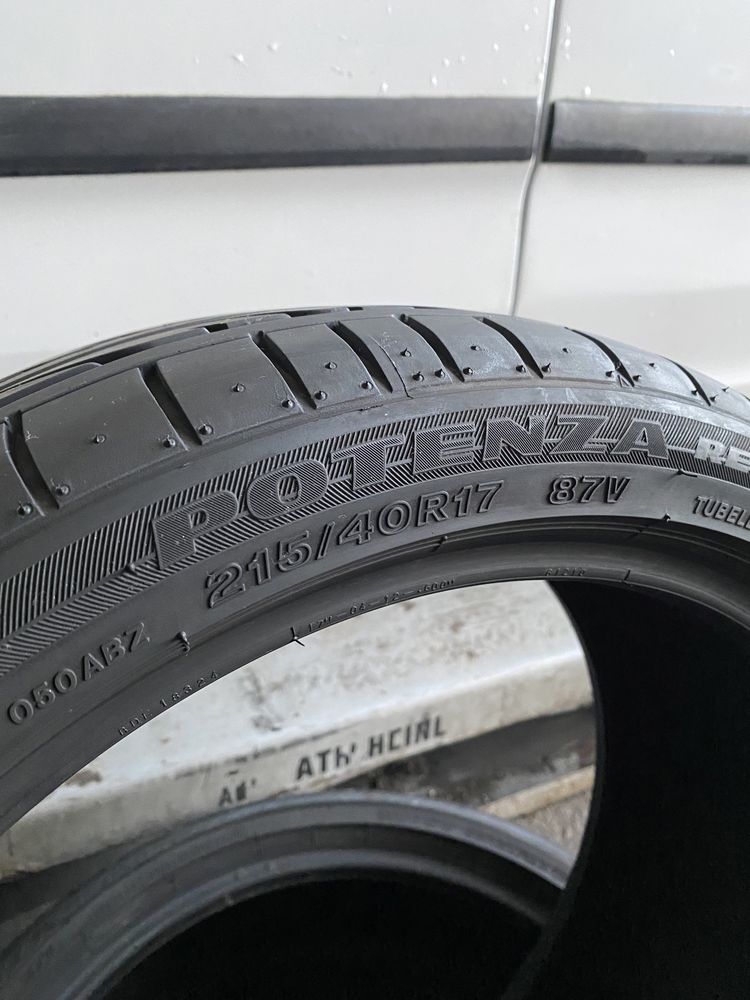 Pneus 215/40/17 Bridgestone Potenza RE050A