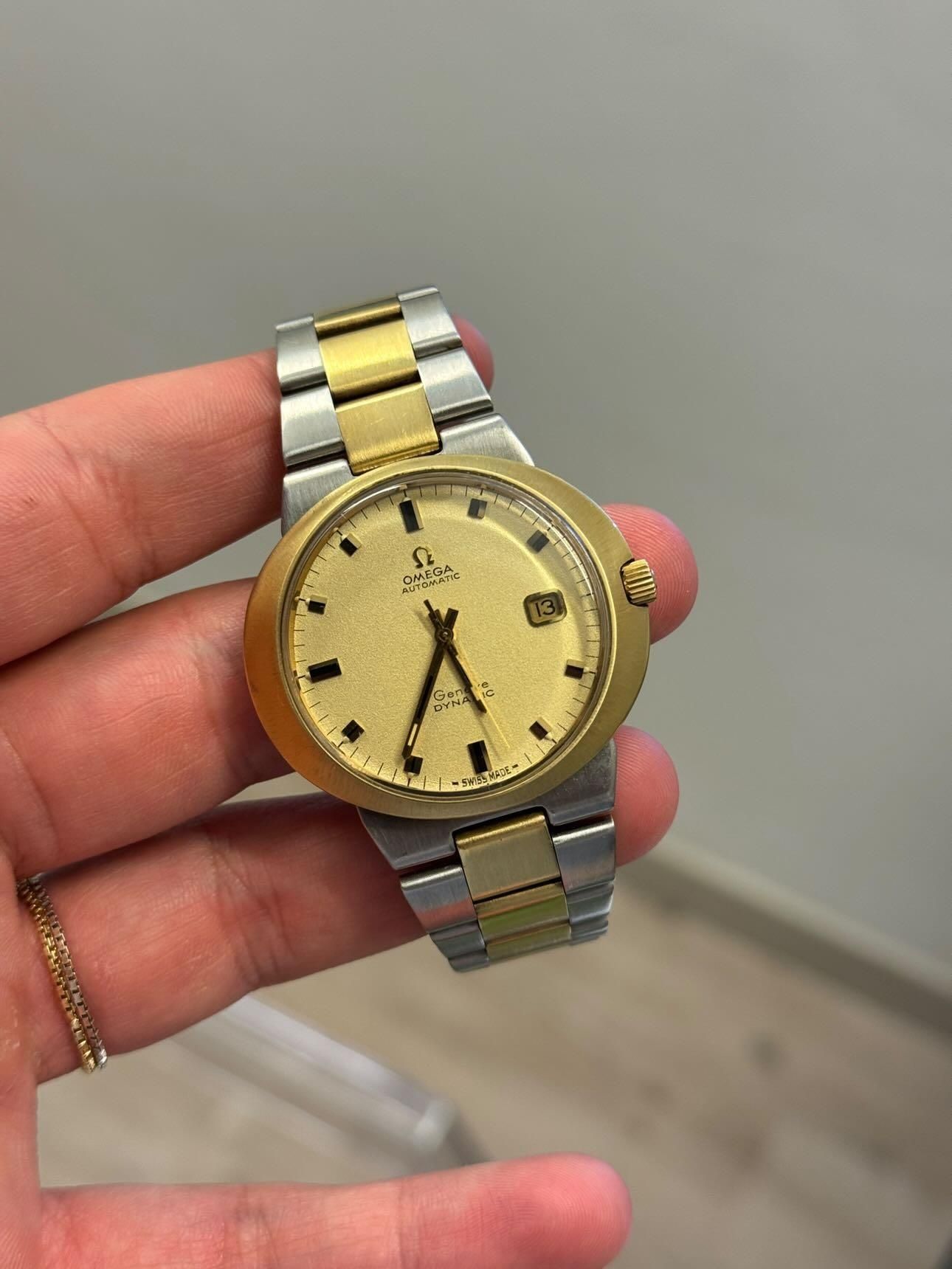 Omega Genève Dynamic Automático 41mm  Bicolor – Vintage Raro