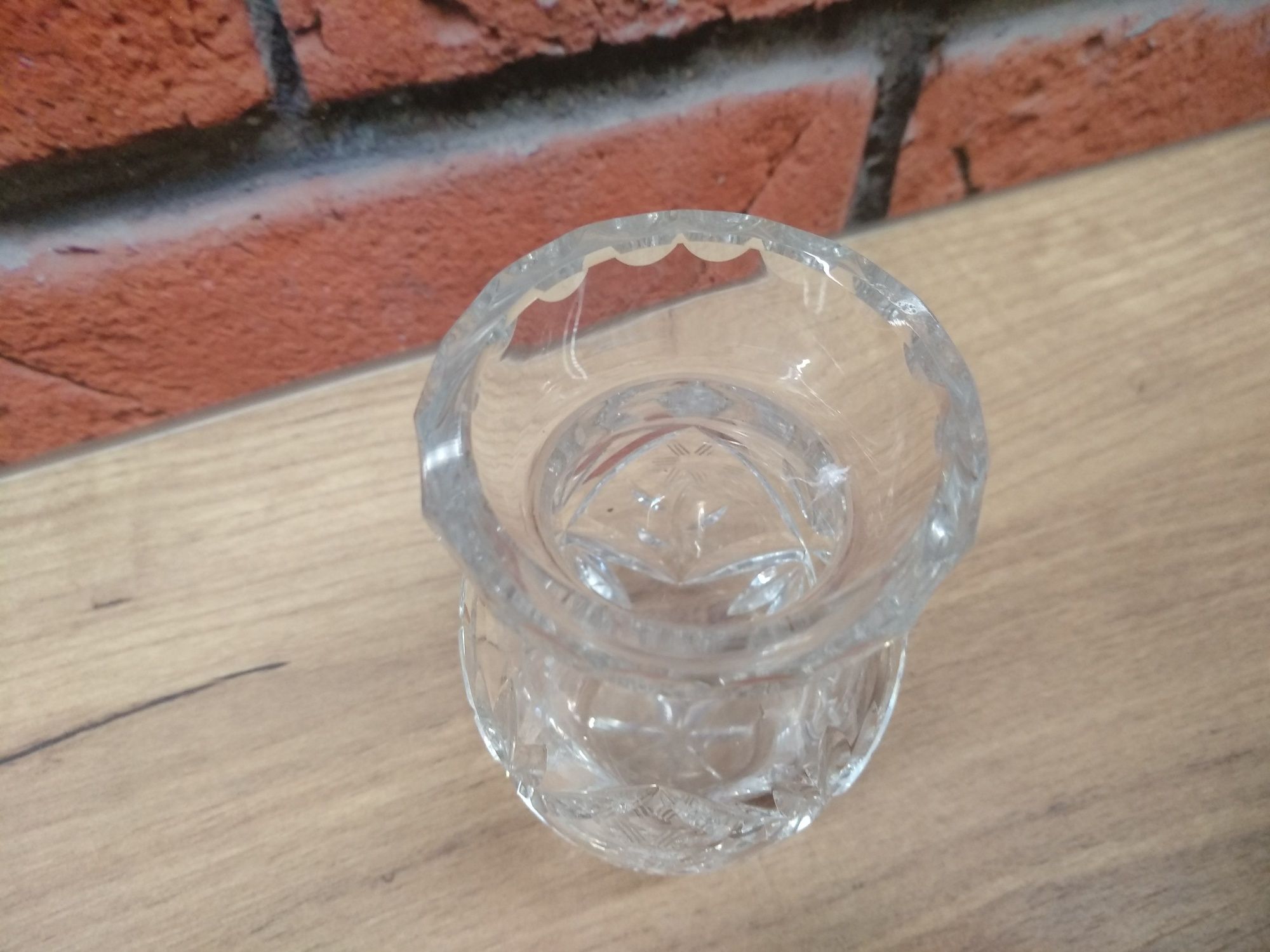 PRL mały wazon kryształowy kryształ flakonik