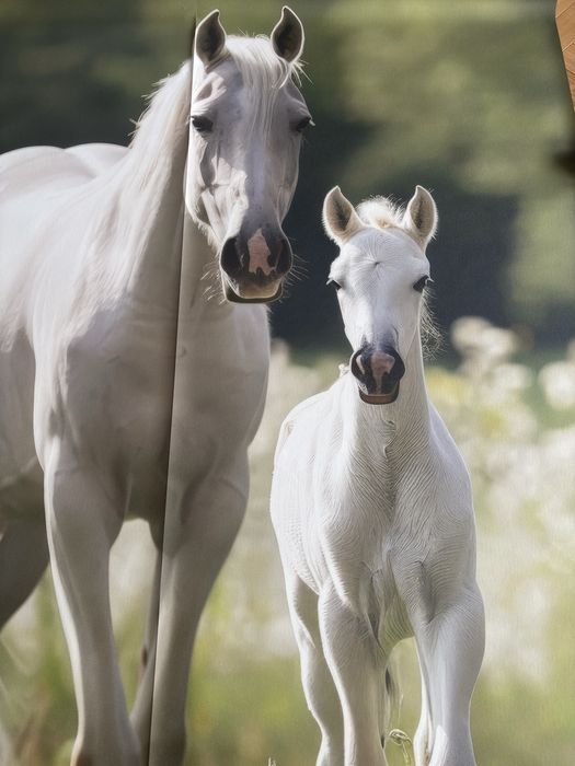 tapeta konie długa duża gruba 170x405cm winylowa fizelinowa
