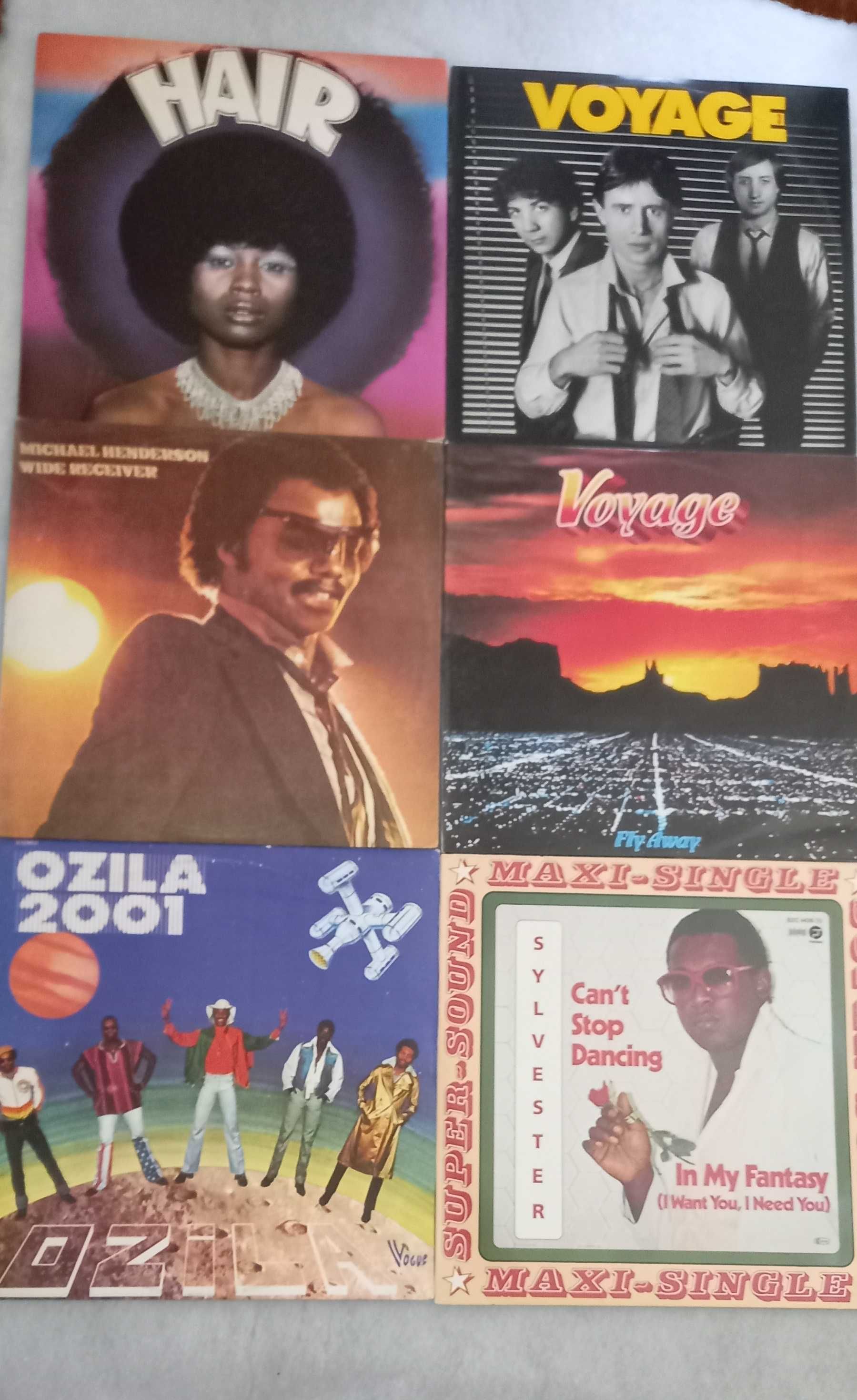 Vários discos LP e Maxis de Funk, Pop, Rock, Soul, Disco