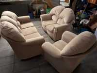 Komplet zestaw mebli wypoczynkowych 1+2+3 sofa fotel
