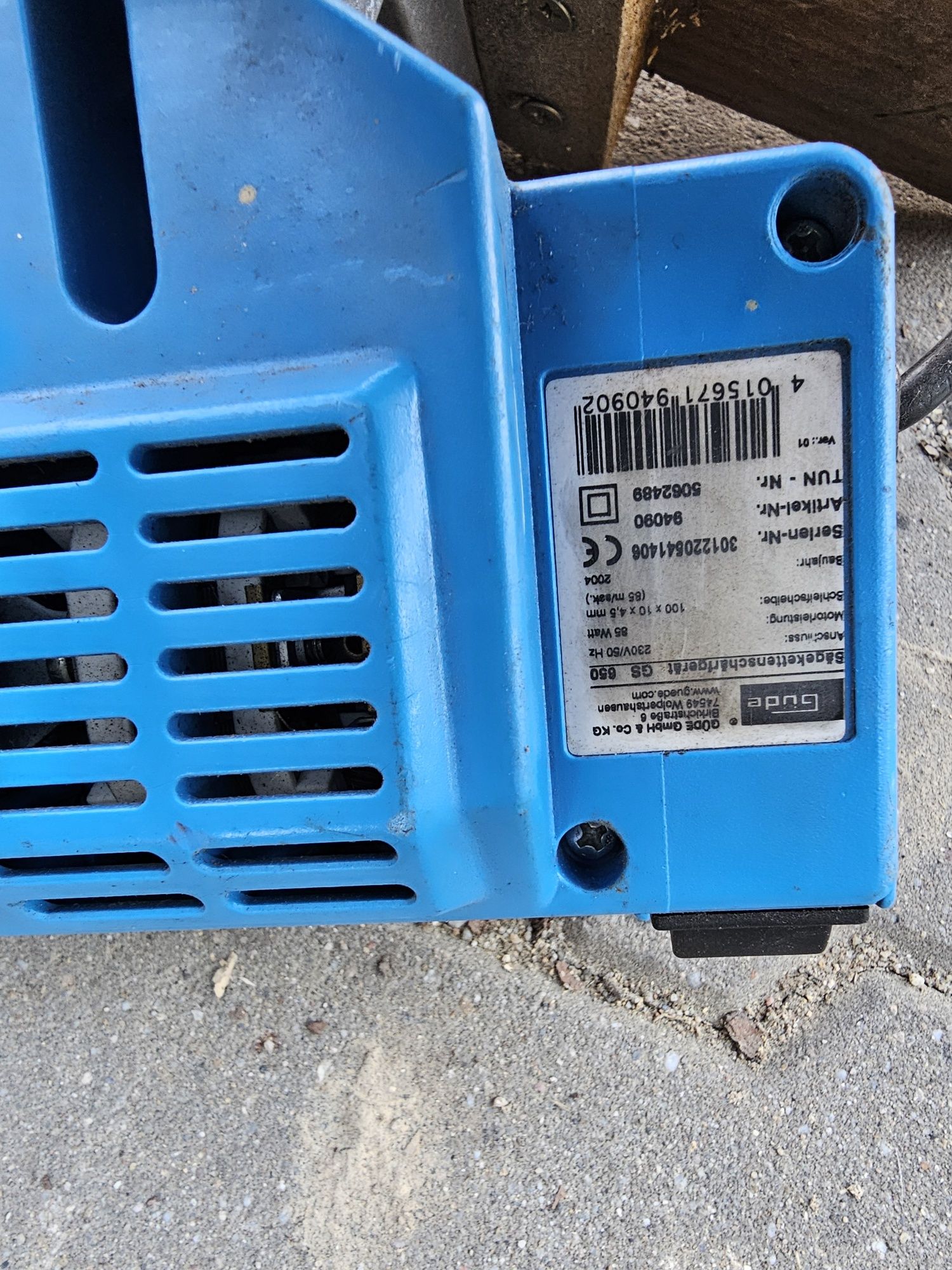 Elektryczna ostrzałka do łańcuchów GUDE GS 650