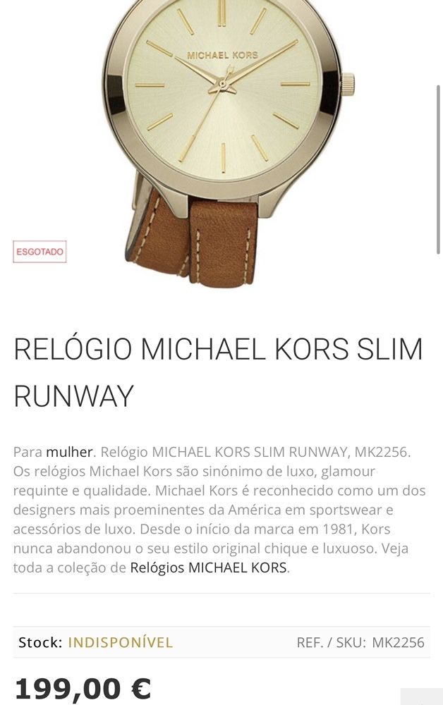 Relógio MK Michael Kors azul NOVO