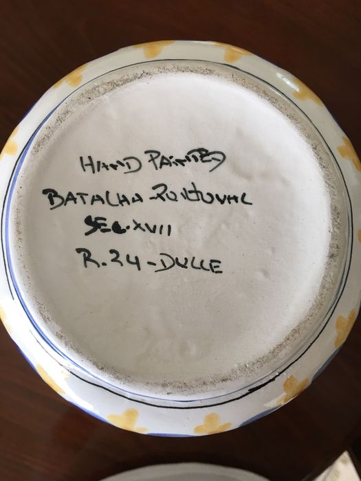 Jarrão pintado á mão, sec.XVll