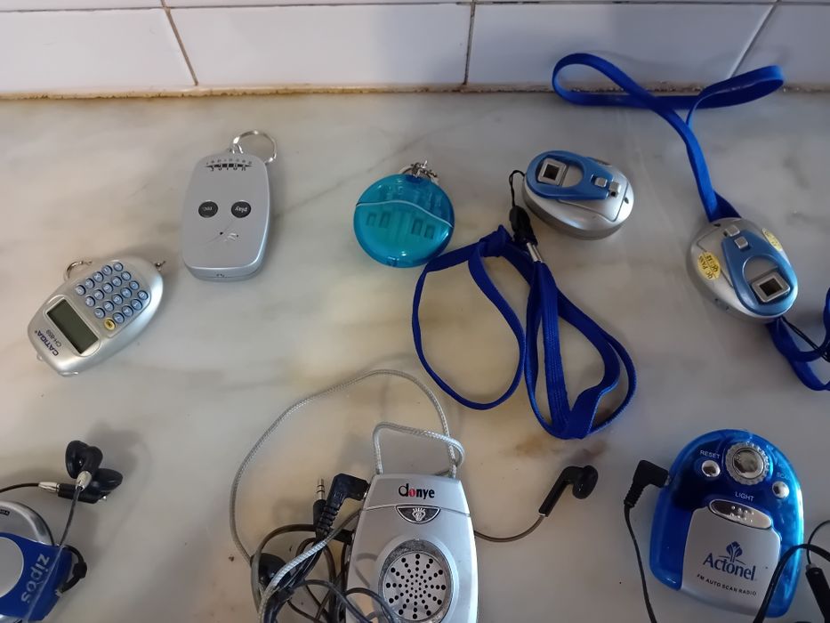 Conjunto de Mini Rádios/Porta-Chaves