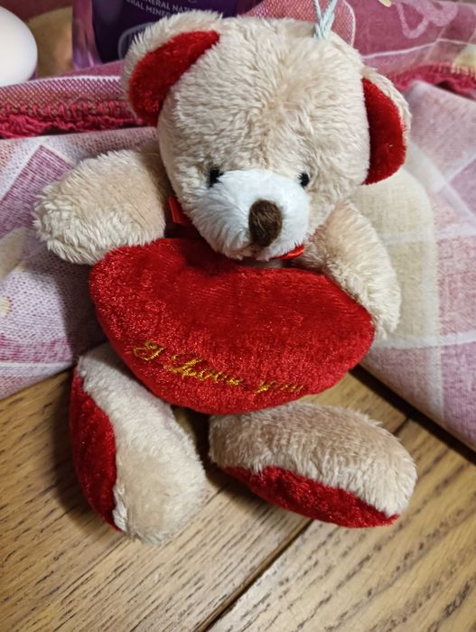 Ursinho novo peluche São Valentim tamanho 18cm