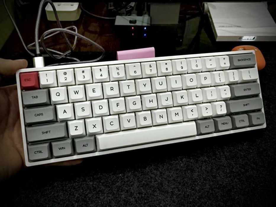 Механическая hotswap клавиатура Skyloong sk61 (optical brown geteron)