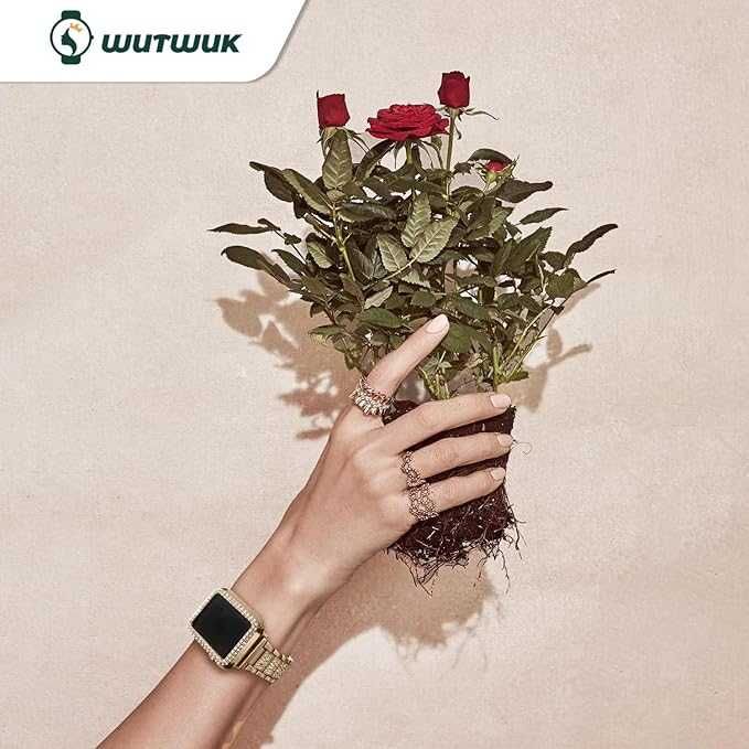 Wutwuk bransoleta Z DIAMENTAMi Apple Watch SE2 9/8/7/6/5/4 38/40/41mm