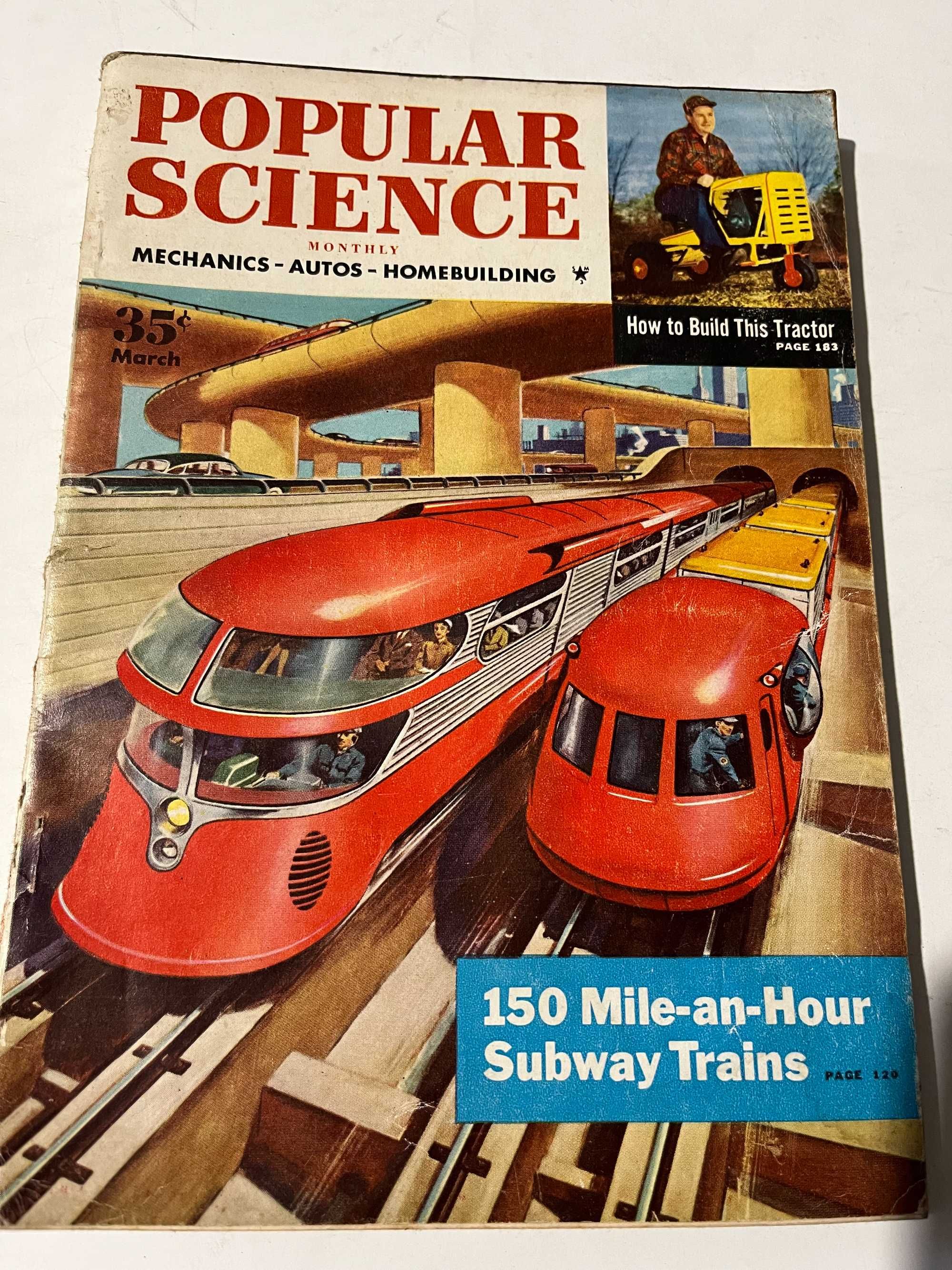 8 Revistas Popular Science de 1953 e 1954