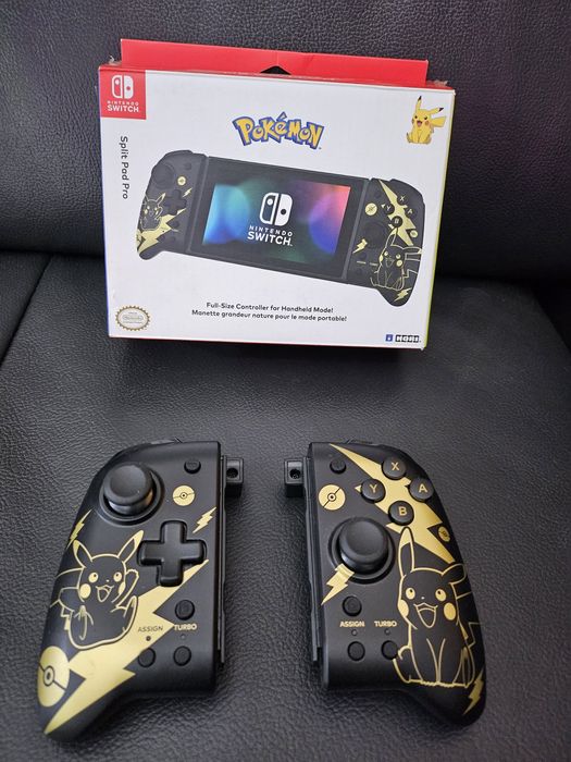 Kontroler Hori Split Pad Pro w edycji Pikachu Black & Gold Nintendo