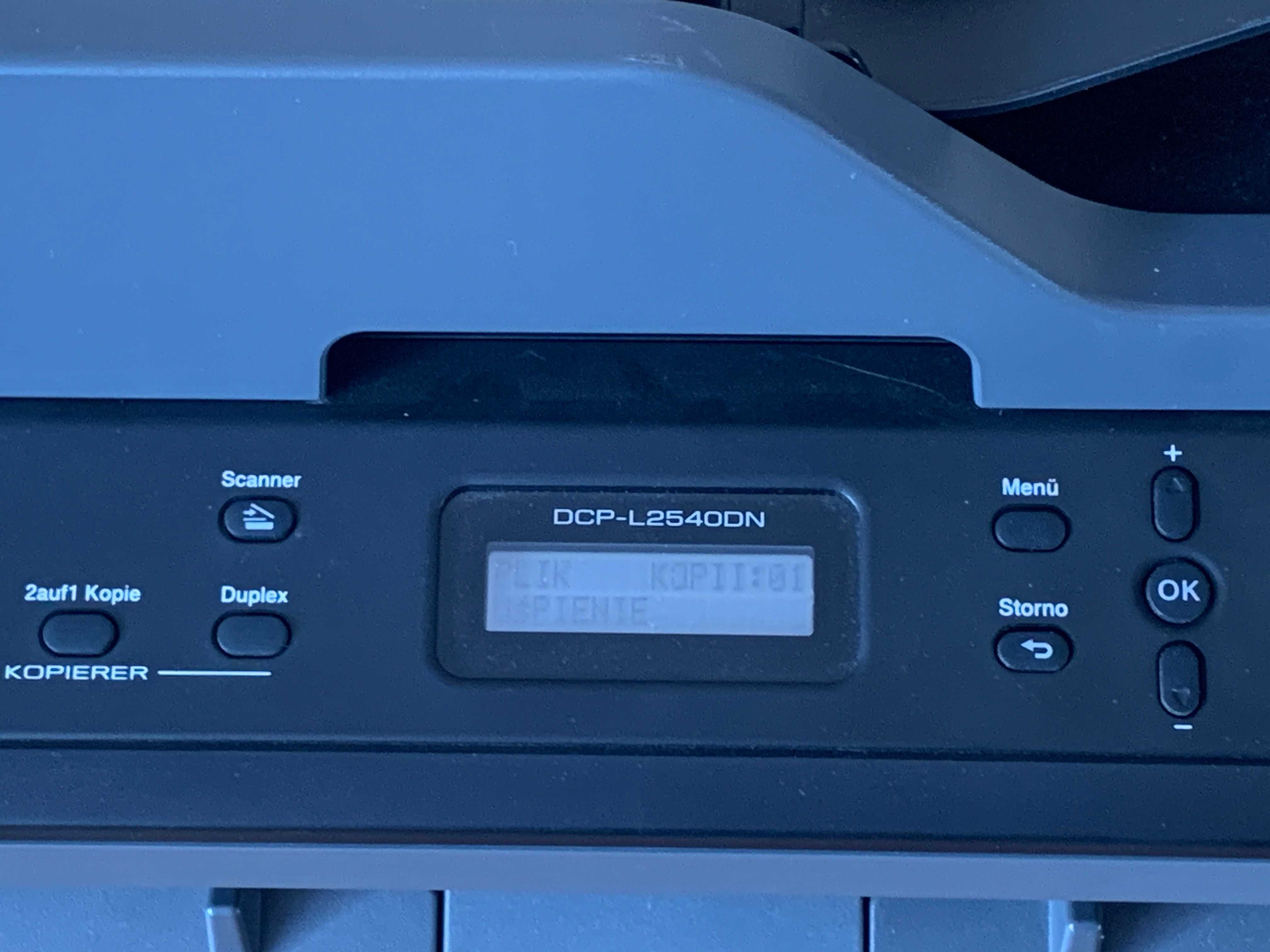 Drukarka laserowa Brother DCP-L2540DN  nowy bęben