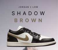 Кроссовки Jordan 1 Low shadow brown ,кеды