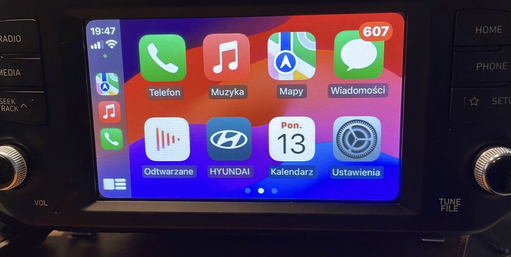 Radio Hyundai Tucson Kona Santafe USA konwersja polski mapy kodowanie