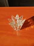 Świecznik kryształowy PRL wys 6,5 cm