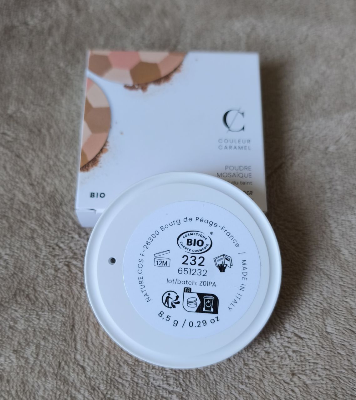 Нова пудра для обличчя Couleur Caramel Mosaic Powder. Тон 232