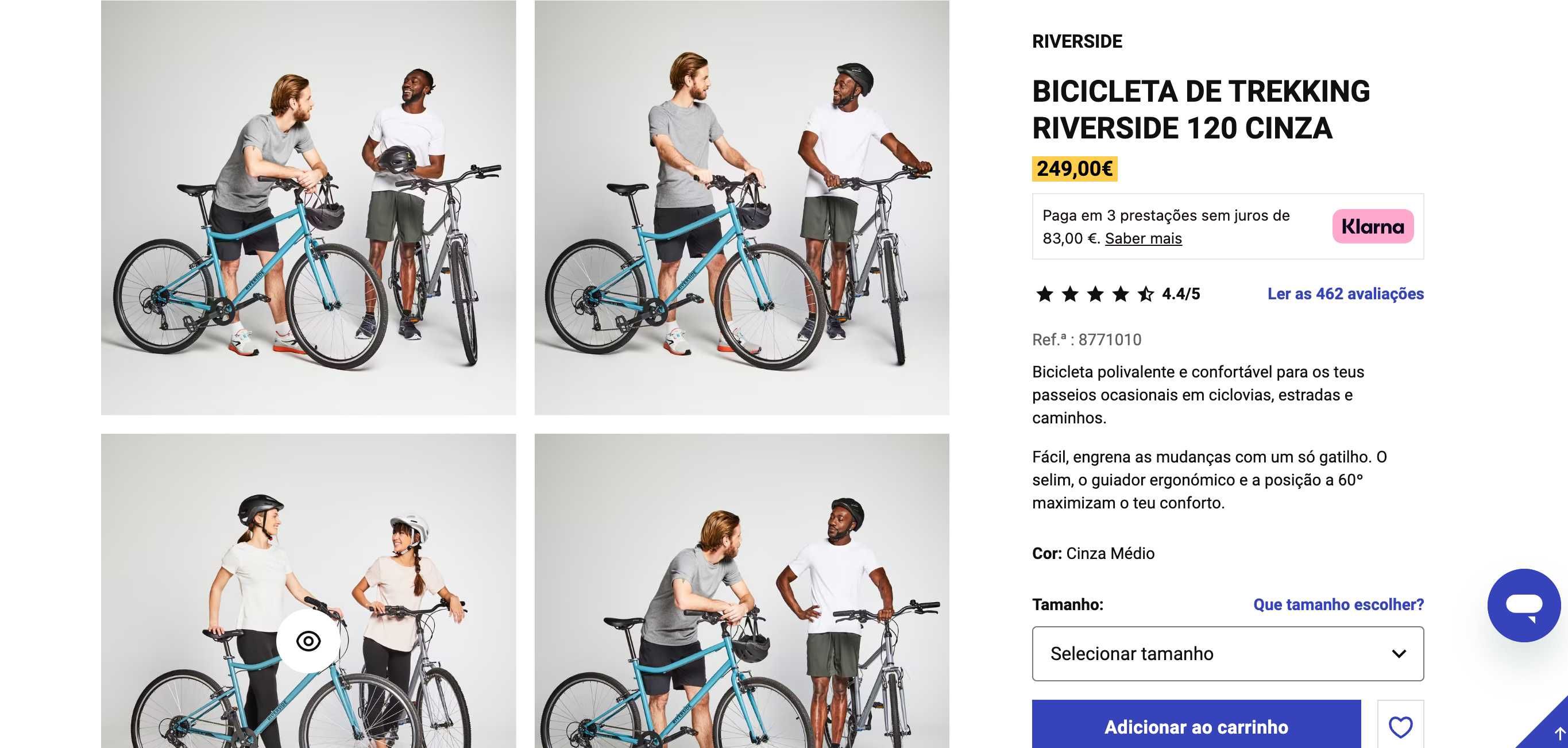 bicicleta riverside 120 decathlon