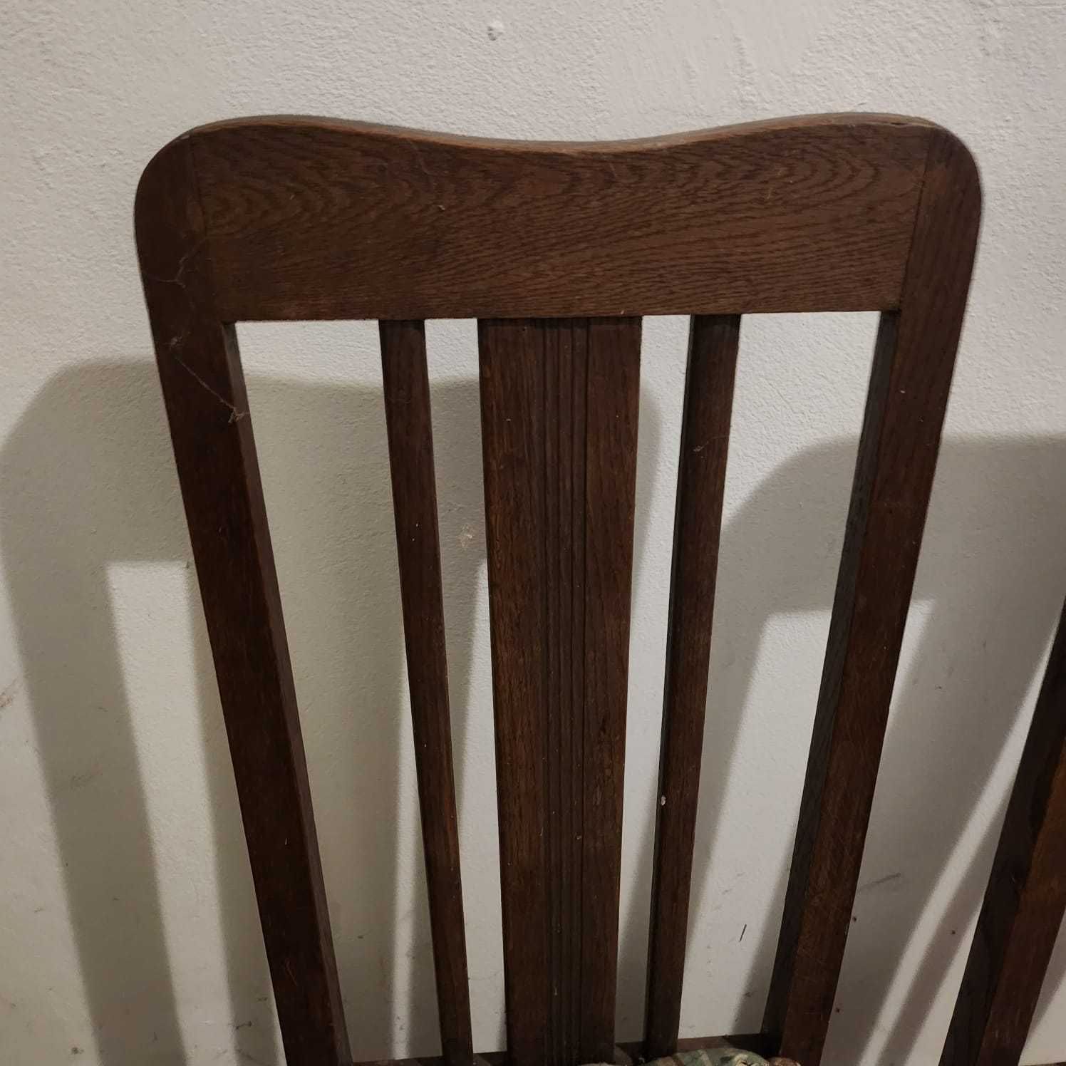 Zestaw 3 starych secesyjnych krzeseł