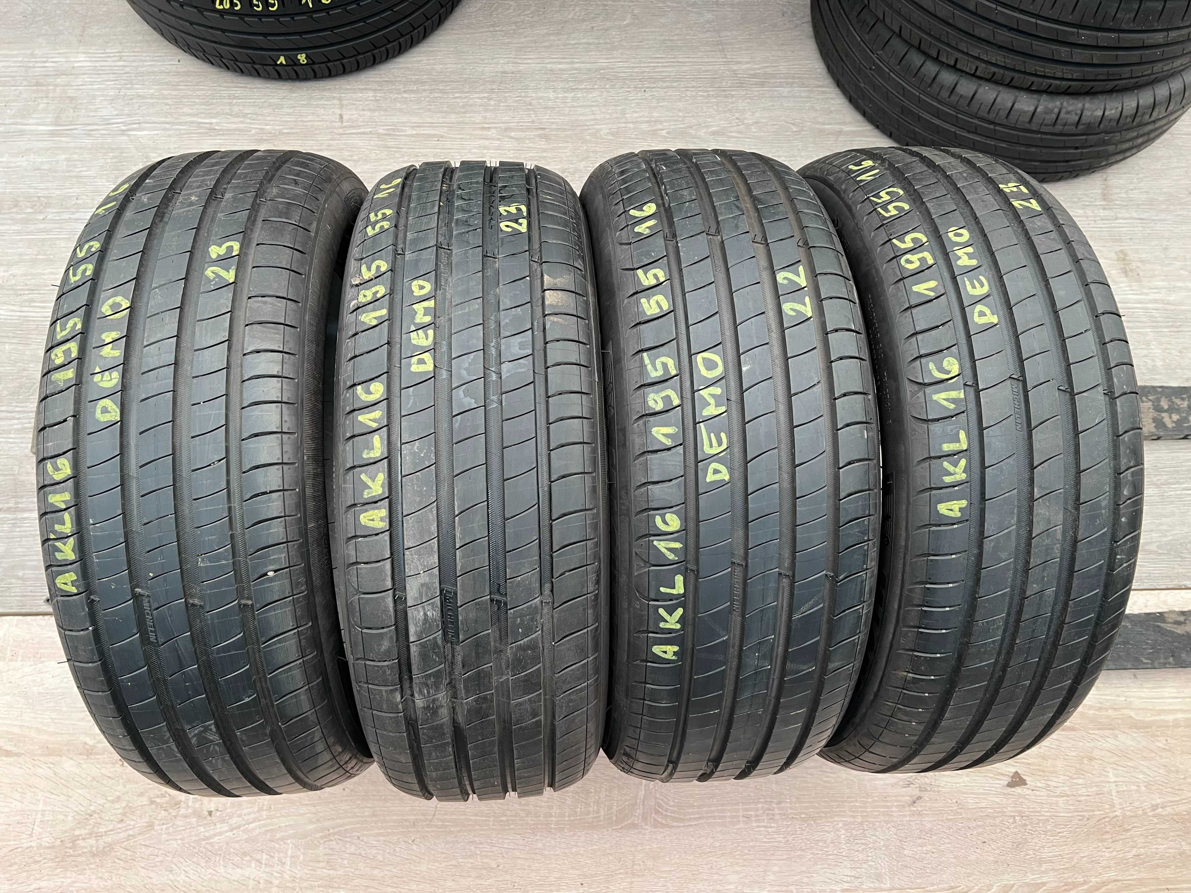 Opony letnie DEMO 195/55/R16 Michelin e Primacy - 4 sztuki