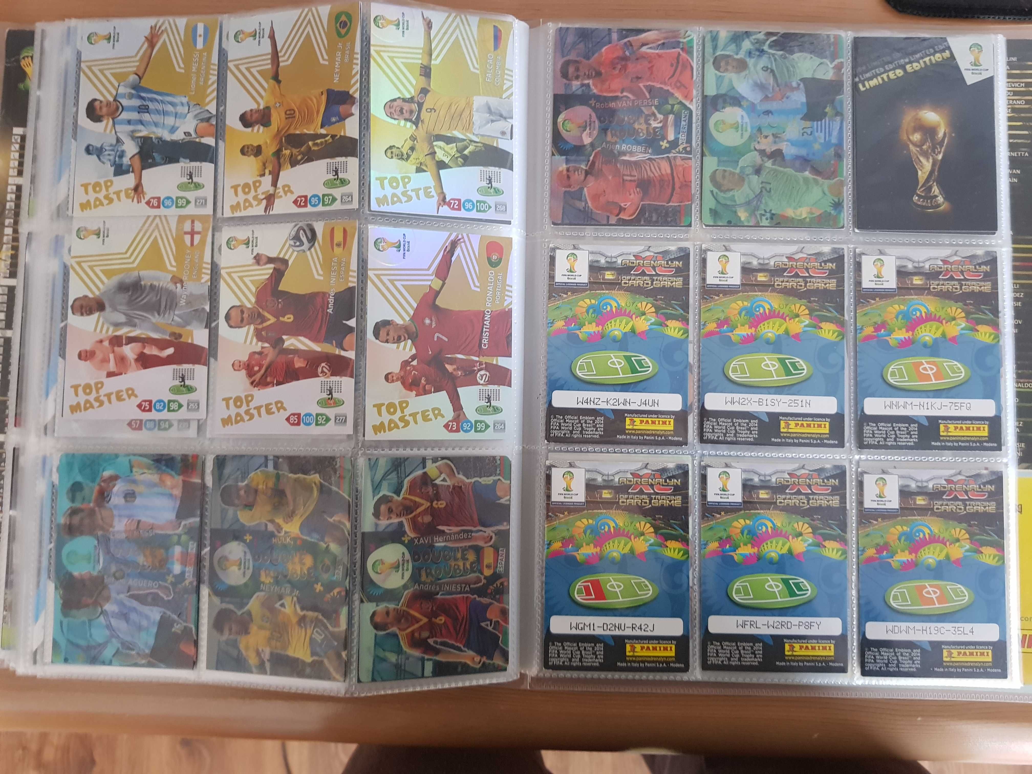 komplet kolekcjonerski kart piłkarskich panini fifa world cup 2014