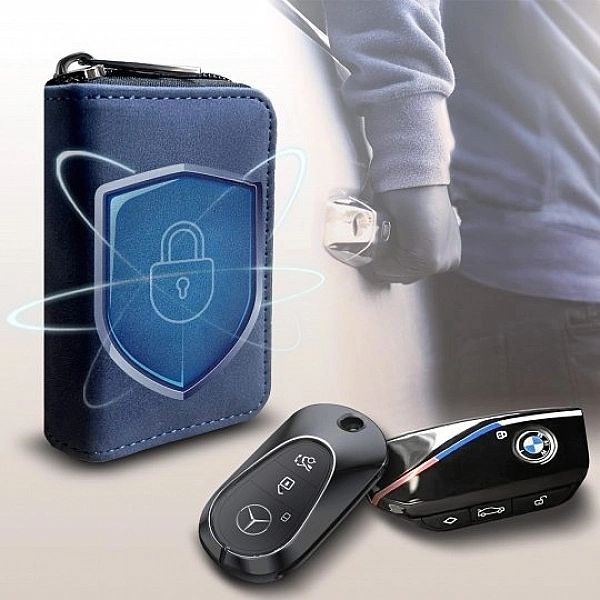 Bezpieczny Kluczyk Keyless - Etui z Antykradzieżową Blokadą Sygnału Br