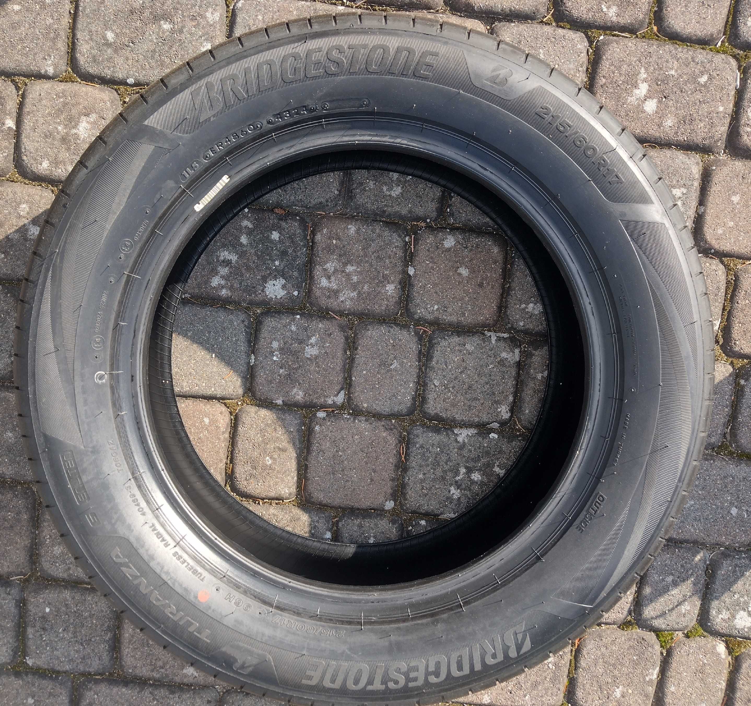 Opony letnie (nowe) Bridgestone TURANZA 6  215/60 R17" (klasa premium)