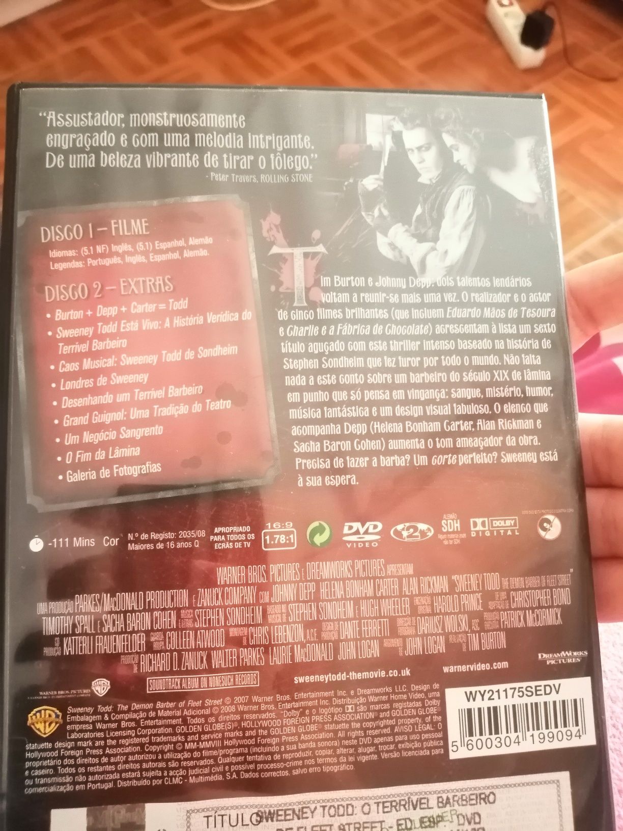 Edição especial Sweeney Todd