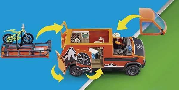 Novo Playmobil Carrinha de Aventuras com bicicleta