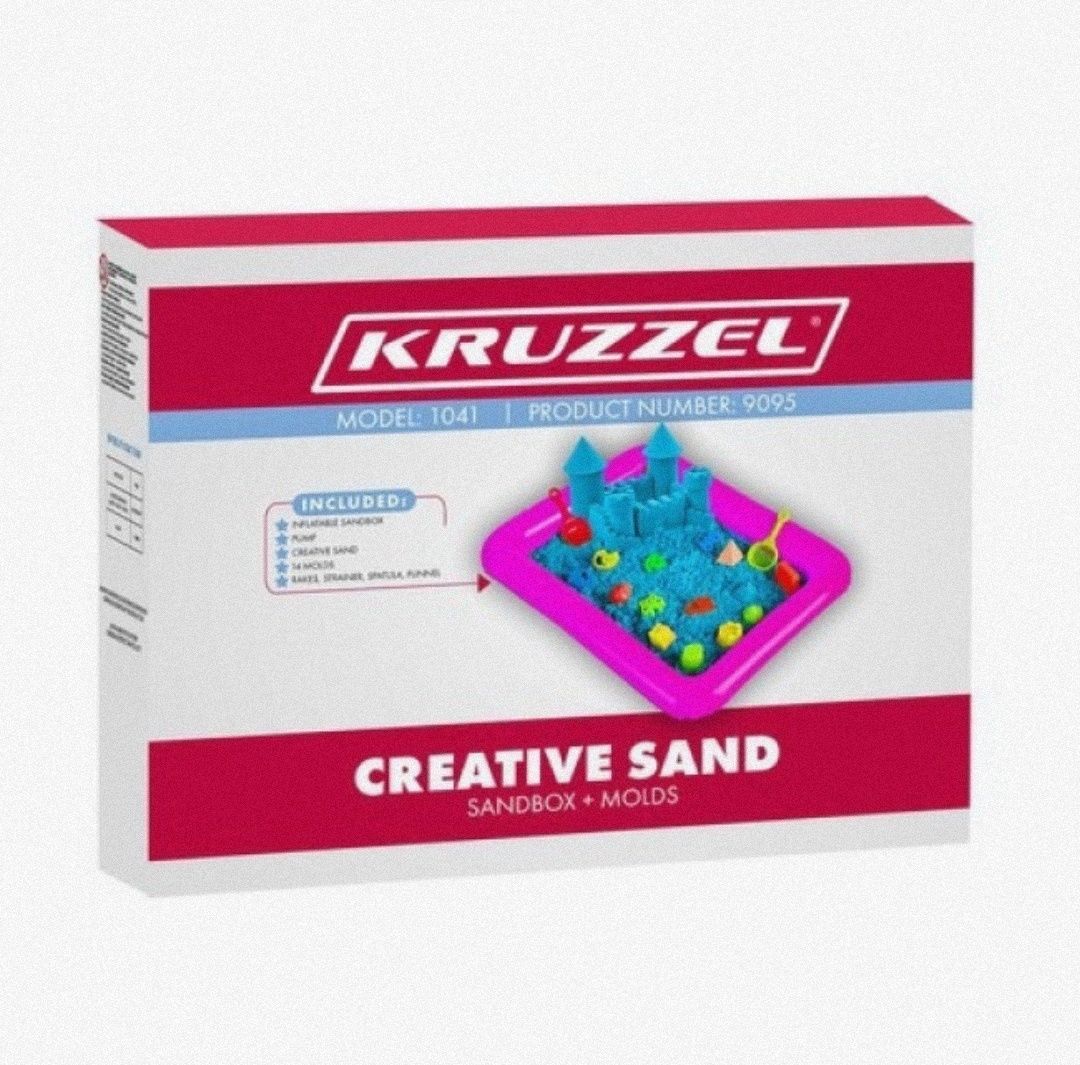 Набор кинетический песок с песочницей и аксессуарами Kruzzel 22712