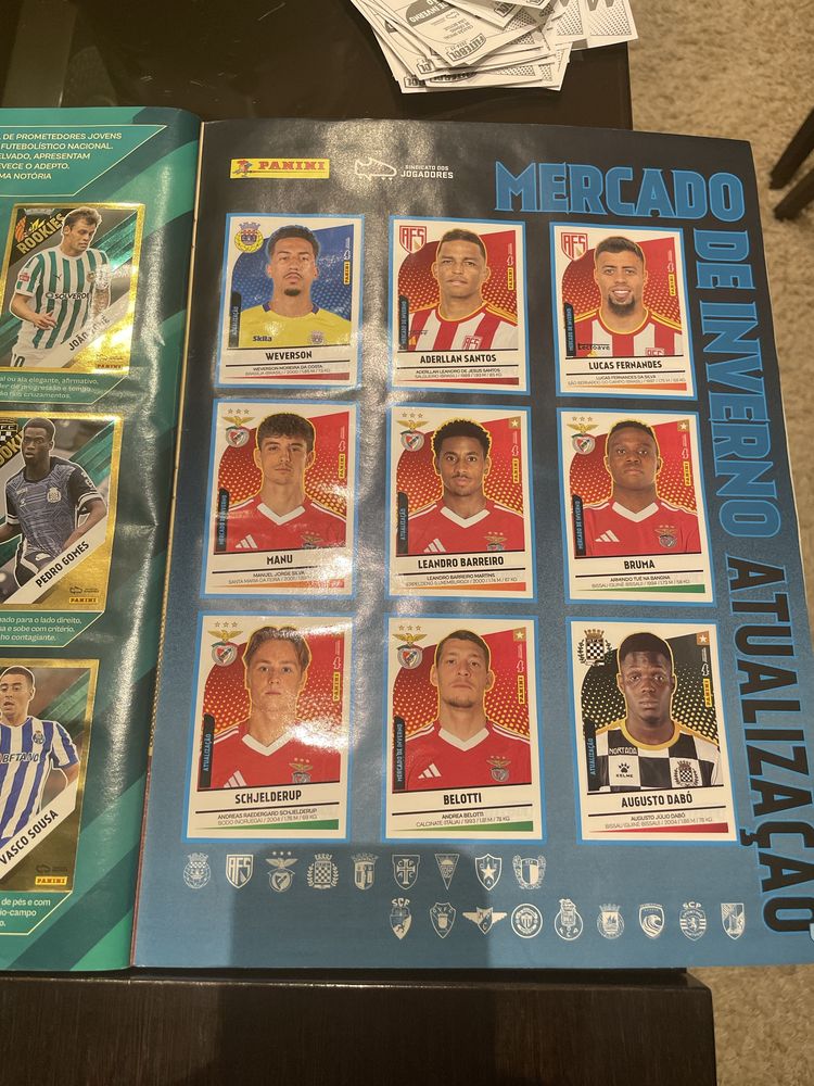 Coleção de cromos liga Betclic 24/25 completa