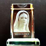 Matka Boska Boża kryształ hologram 3d figurka rzeźba Medjugorie