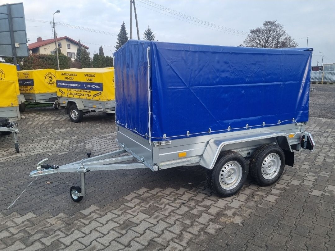 Przyczepa dwuosiowa lekka do 750kg na B 1500kg mocna Rydwan od ręki