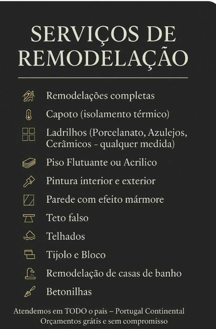 Remodelações em Todo o País | Ladrilhos Pintura e Piscinas