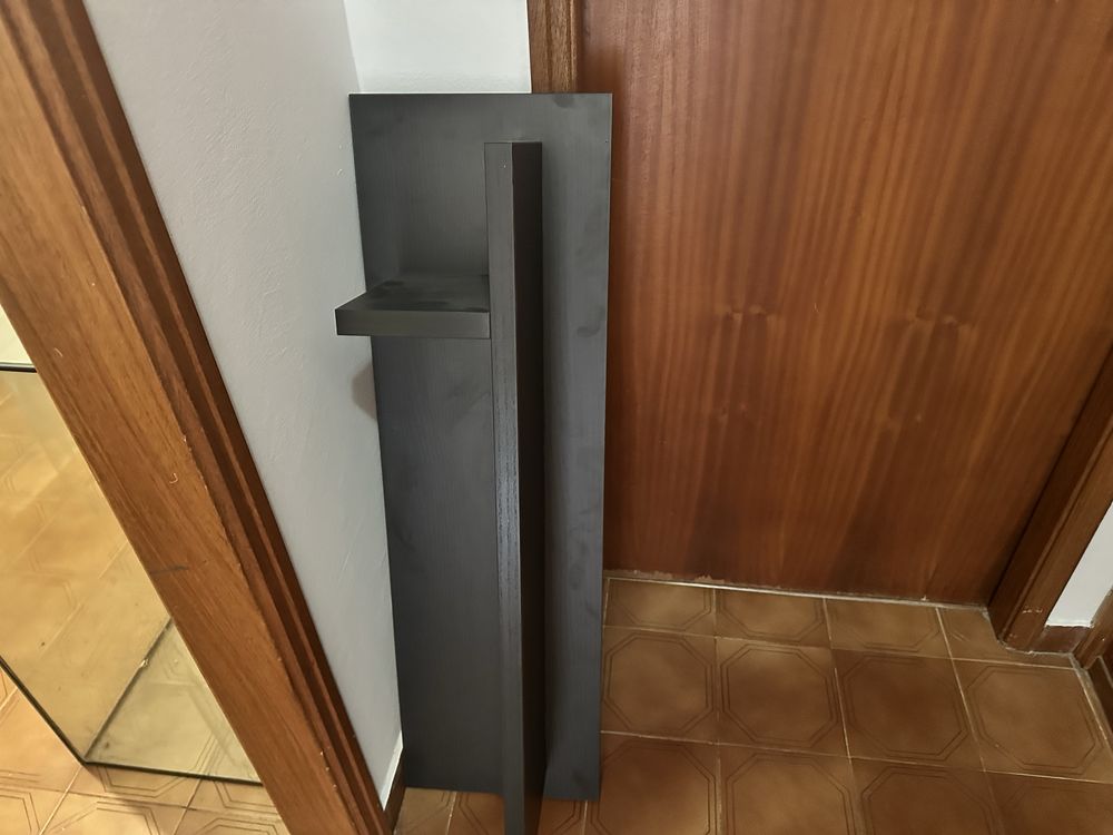 Prateleira de parede preta ( horizontal )
