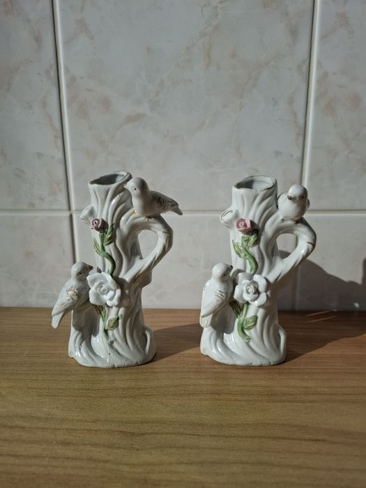 Castiçais de cerâmica