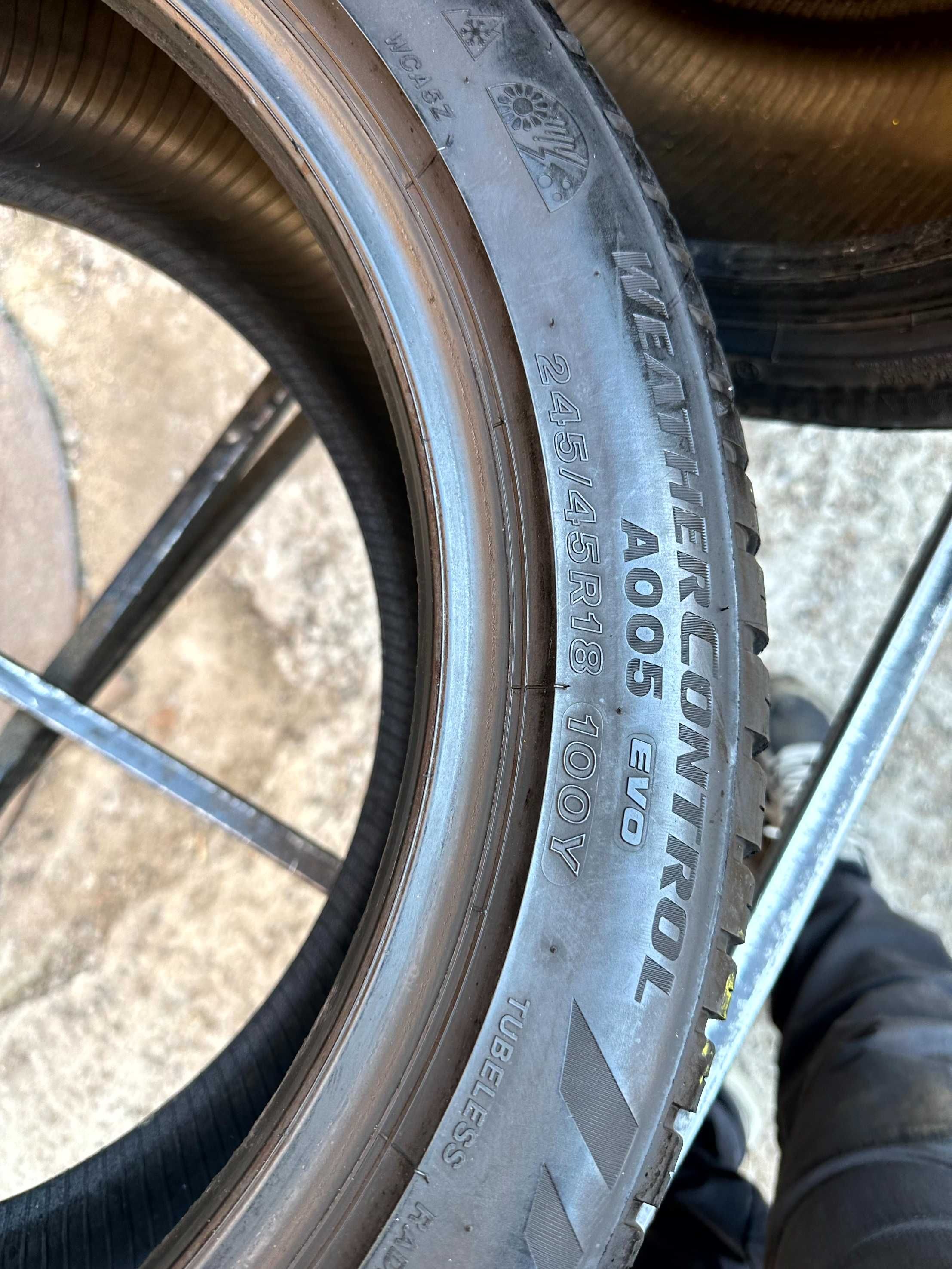 Шины БУ 245 45 R 18 Bridgestone Allweather Control A005 Резина Всесезо
