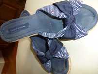 Buty klapki na koturnie TOMMY HILFIGER roz 39