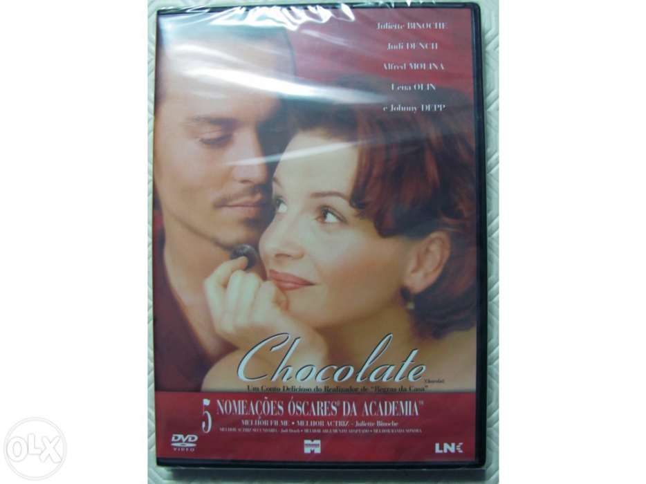 4 filmes DVD. Paciente inglês; Chocolate; Italiano para principiantes