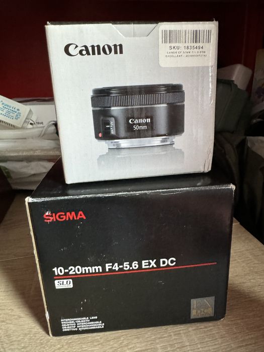 Canon m 50 + 3 обєктива sigma 10-20mm canon 50mm canon 75-300