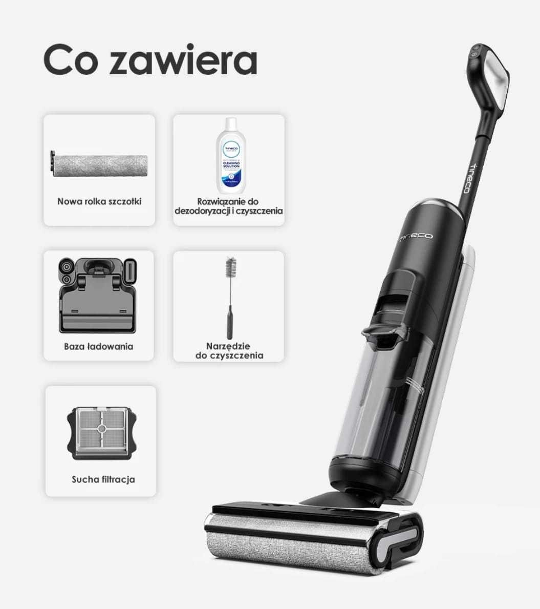 Pionowy odkurzacz myjący Tineco Floor One S6 NOWY